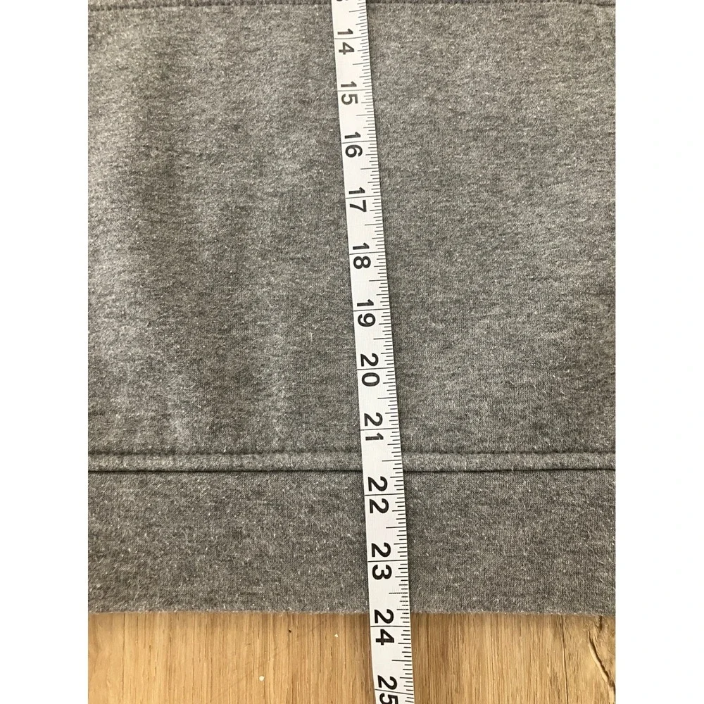 Quiksilver Gray Fleece Lined Hoodie‎ Pullover Pocket Logo Men's S